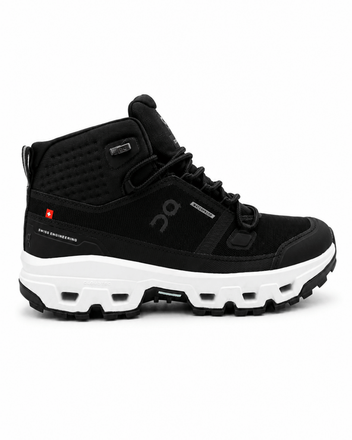 On Cloudrock Mid Waterproof Black/White