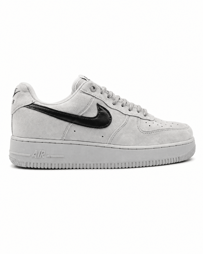Nike Air Force 1 Low Light Smoke Grey Suede Black